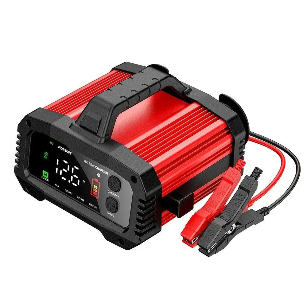 Chargeur de batterie de voiture intelligent portable - 25A/15A pour batteries 12V-24V