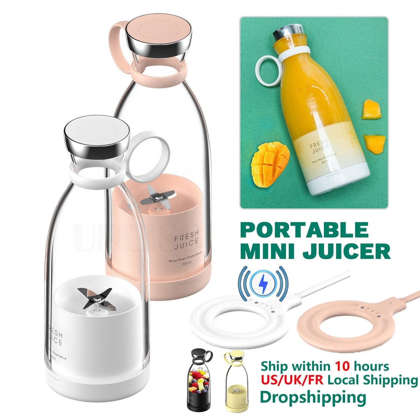 Mixeur sans fil portable pour jus et smoothies