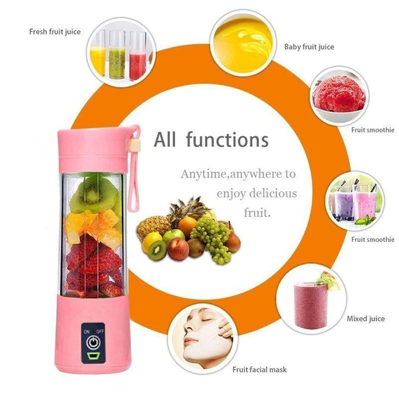 Mixeur Électrique Portable pour Jus Frais et Smoothies