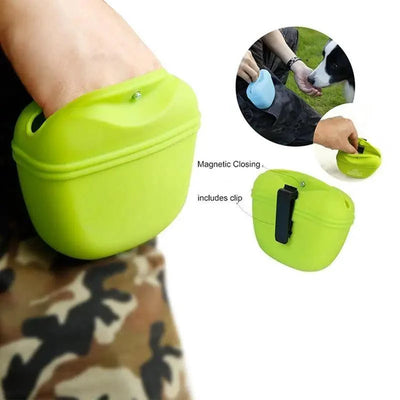 Portable Dog Training Treat Pouch with Clip