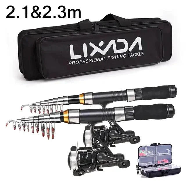 Kit de canne à pêche portable Pro - Équipement premium pour les pêcheurs