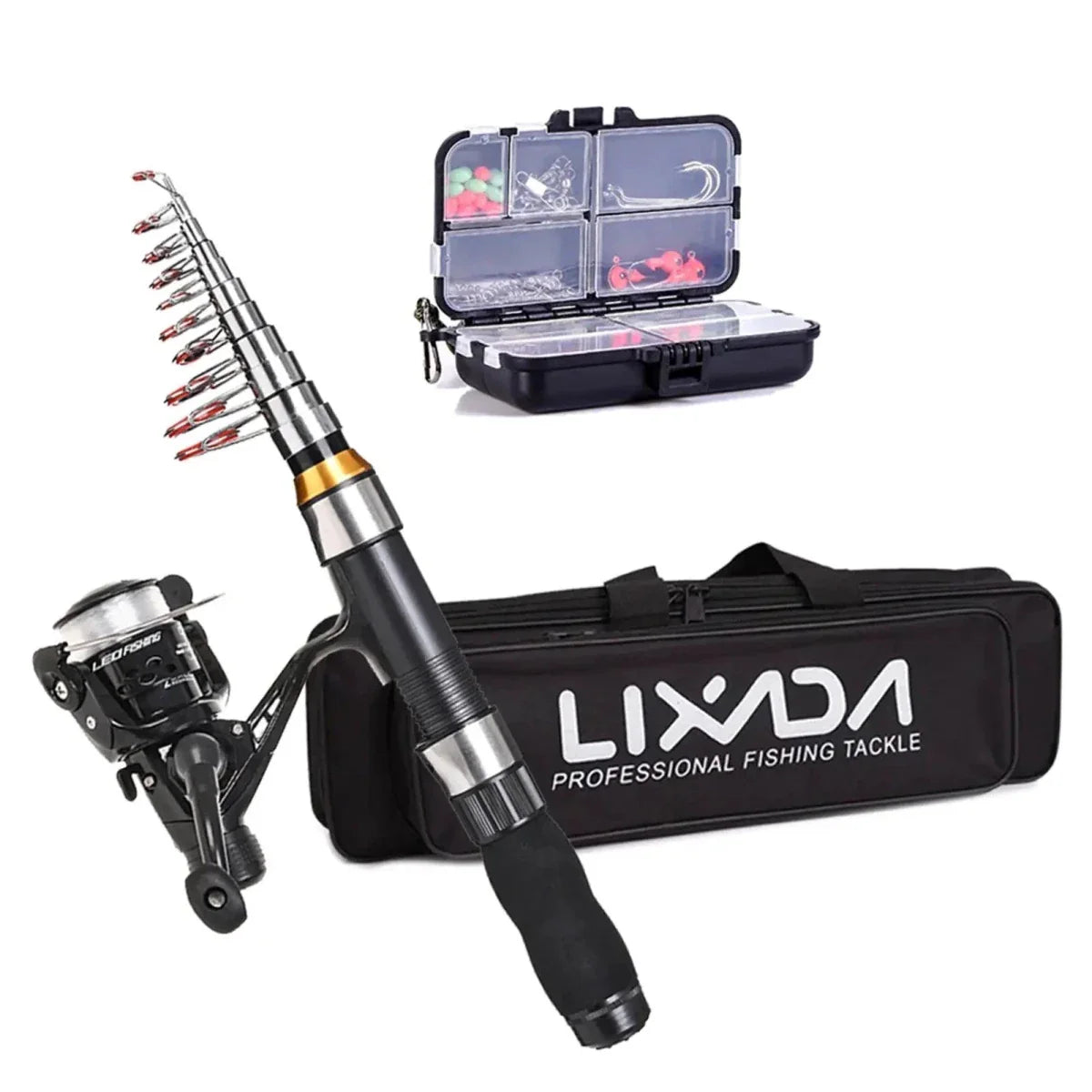 Kit de canne à pêche portable Pro - Équipement premium pour les pêcheurs