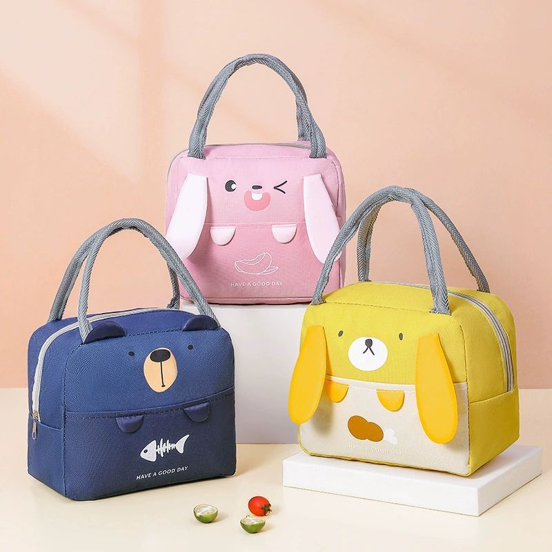 Portable Insulated Thermal Picnic Food Lunch Bag Box Cartoon Tote Food Fresh Cooler Bags Pouch - Korvel