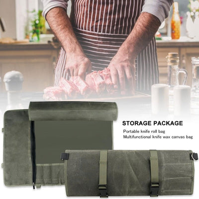 Portable Kitchen Cooking Chef Knife Bag Roll Bag Carry Case Bag - Korvel
