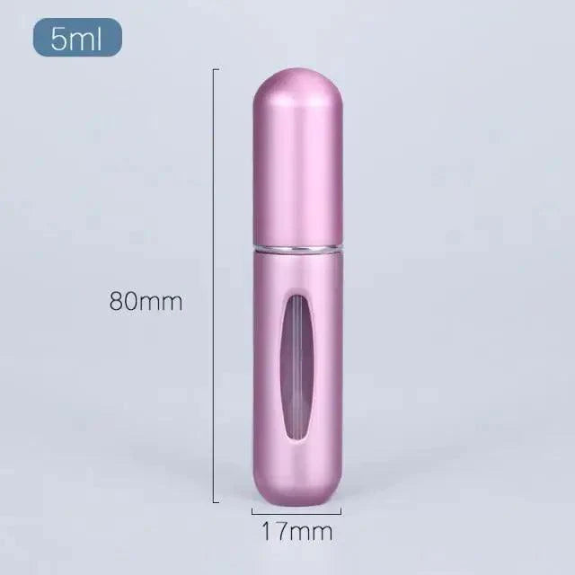 Portable Mini Refillable Atomizer Bottle - 5ml Aluminum Container