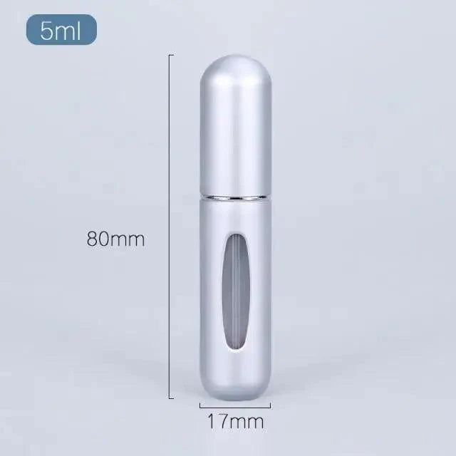 Portable Mini Refillable Atomizer Bottle - 5ml Aluminum Container