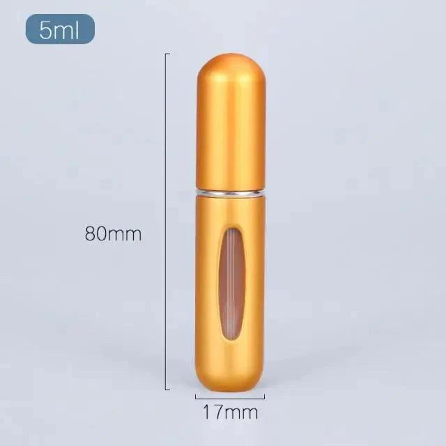 Portable Mini Refillable Atomizer Bottle - 5ml Aluminum Container