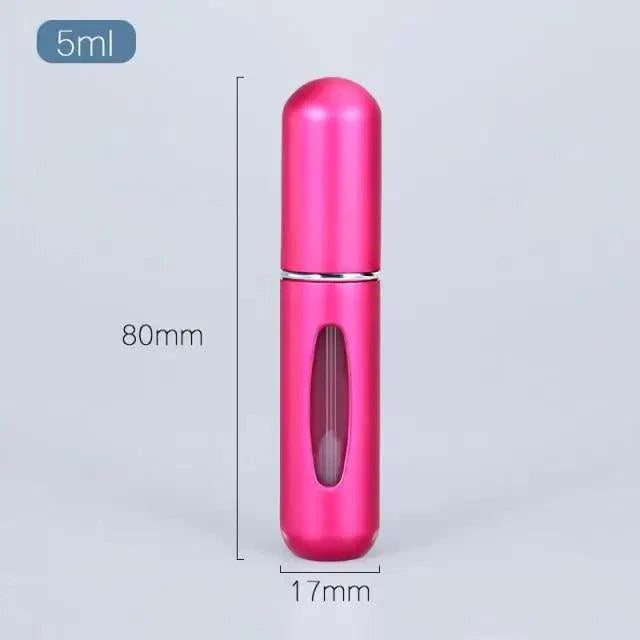 Portable Mini Refillable Atomizer Bottle - 5ml Aluminum Container