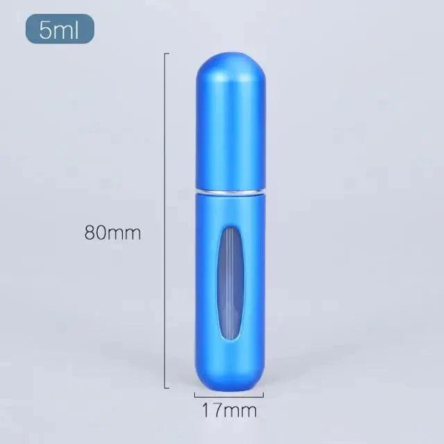 Portable Mini Refillable Atomizer Bottle - 5ml Aluminum Container