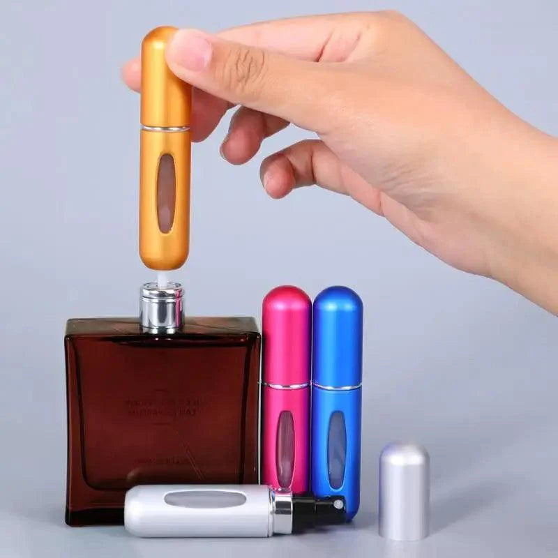 Portable Mini Refillable Atomizer Bottle - 5ml Aluminum Container