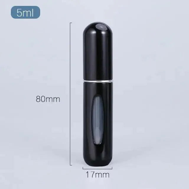 Portable Mini Refillable Atomizer Bottle - 5ml Aluminum Container