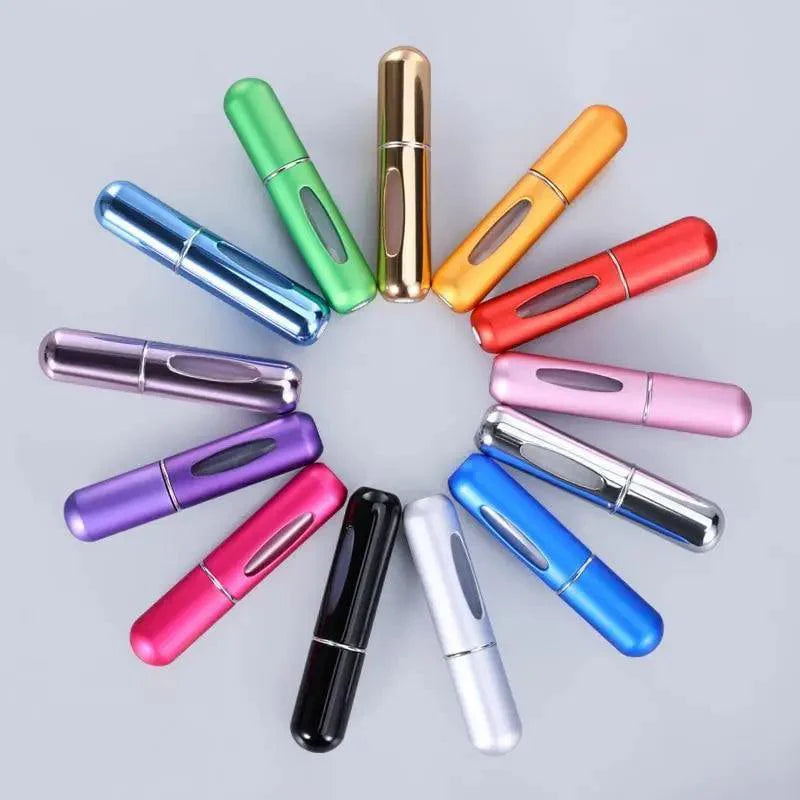 Portable Mini Refillable Atomizer Bottle - 5ml Aluminum Container