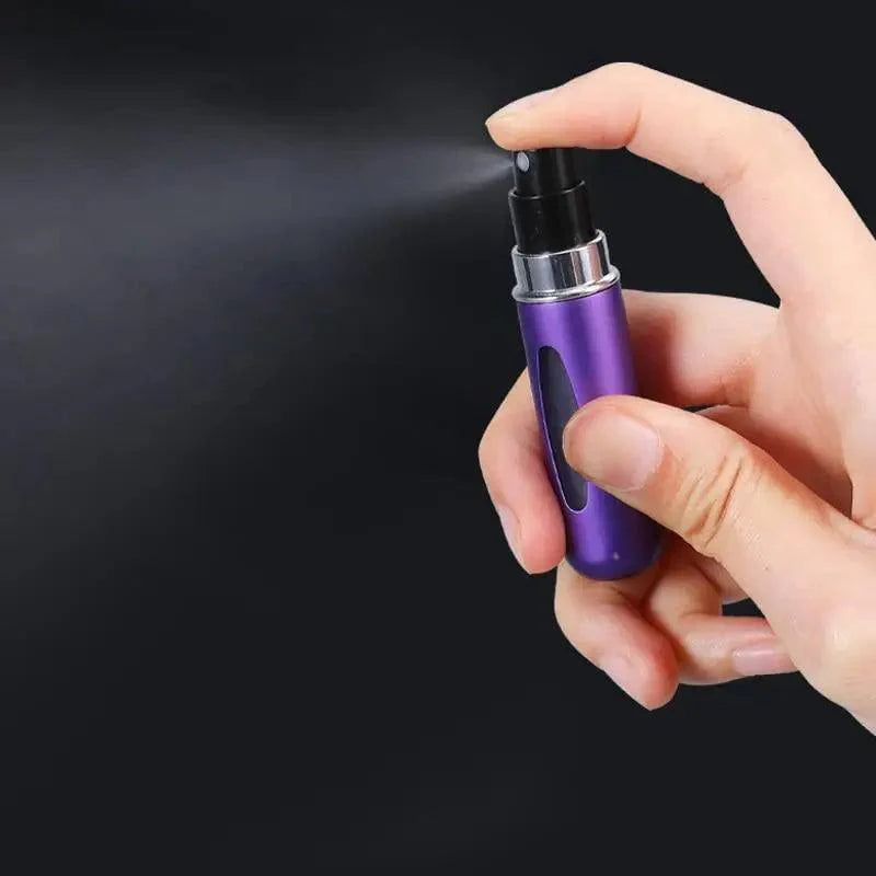 Portable Mini Refillable Atomizer Bottle - 5ml Aluminum Container