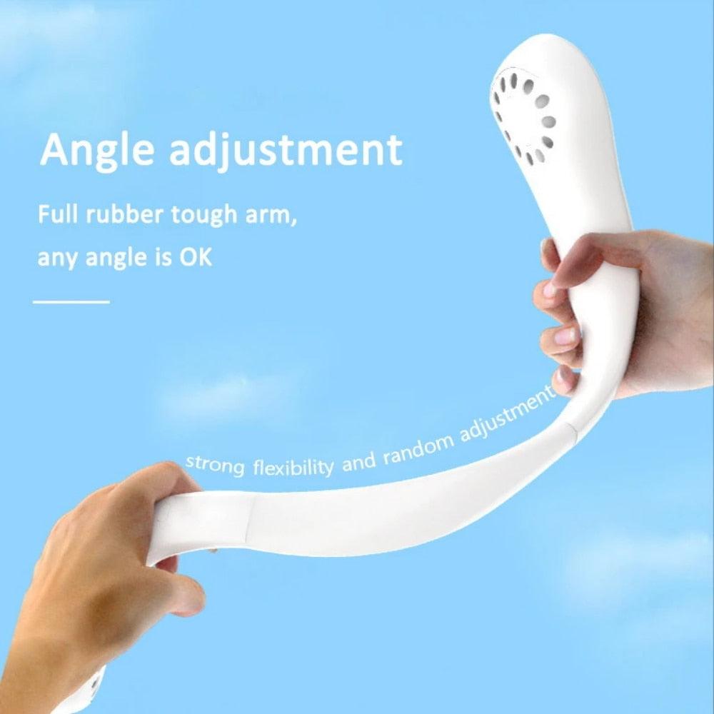 Ventilateur de Cou Portable - Dispositif de Refroidissement Sans Lame Rechargeable par USB