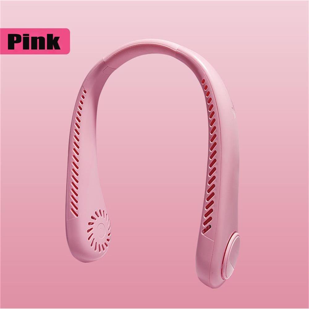 Ventilateur de Cou Portable - Dispositif de Refroidissement Sans Lame Rechargeable par USB
