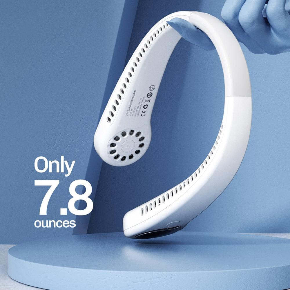 Ventilateur de cou sans pales rechargeable USB portable