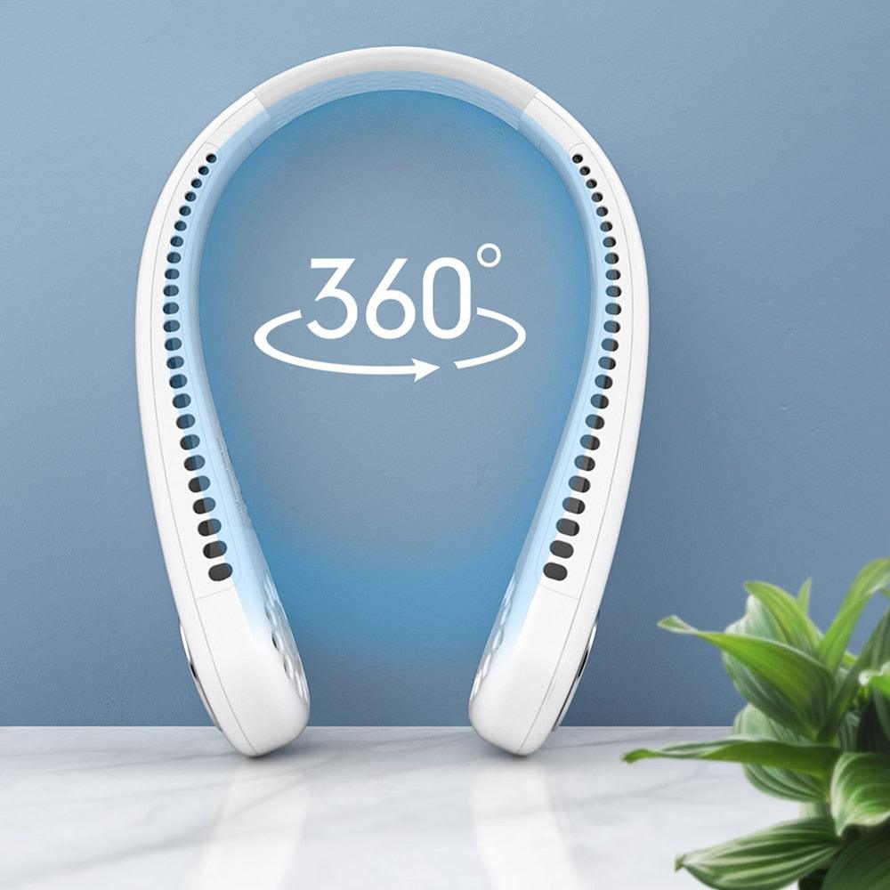 Ventilateur de cou sans pales rechargeable USB portable