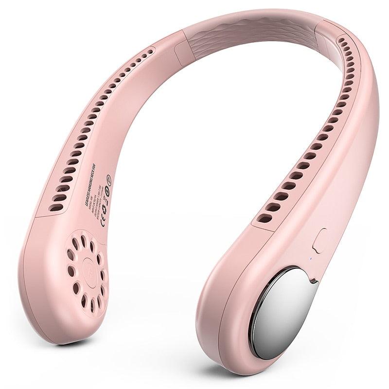 Ventilateur de cou sans pales rechargeable USB portable