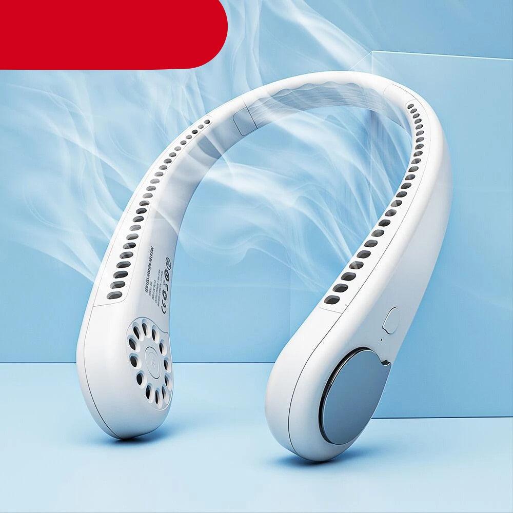 Ventilateur de cou sans pales rechargeable USB portable