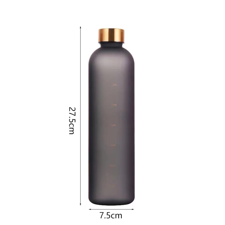 Bouteille d'eau avec marqueur de temps motivant - 1000ml
