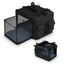 Transporteur portable pliable pour animaux de compagnie premium avec ouvertures doubles