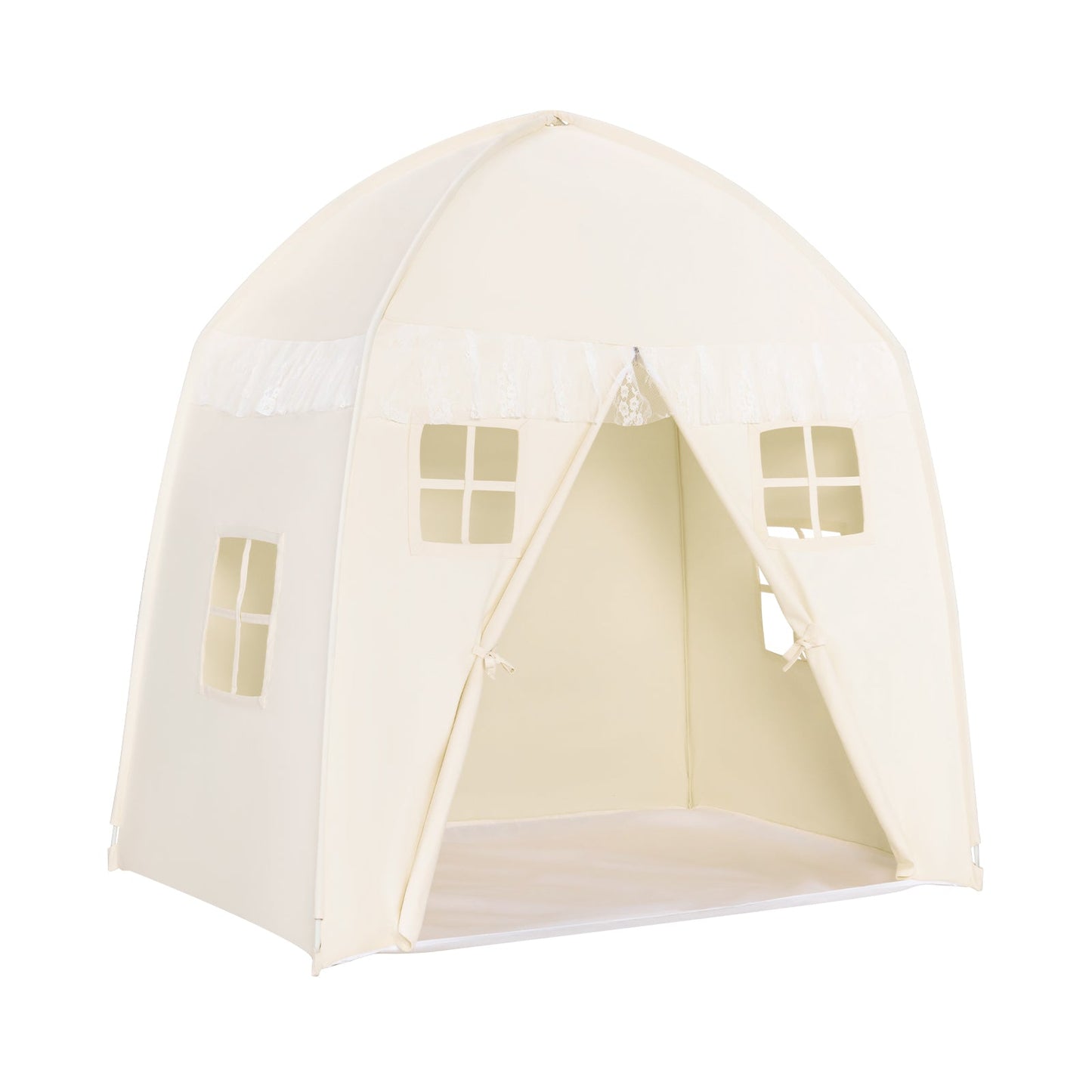 Tienda de Castillo para Niños Portátil Interior - Blanca