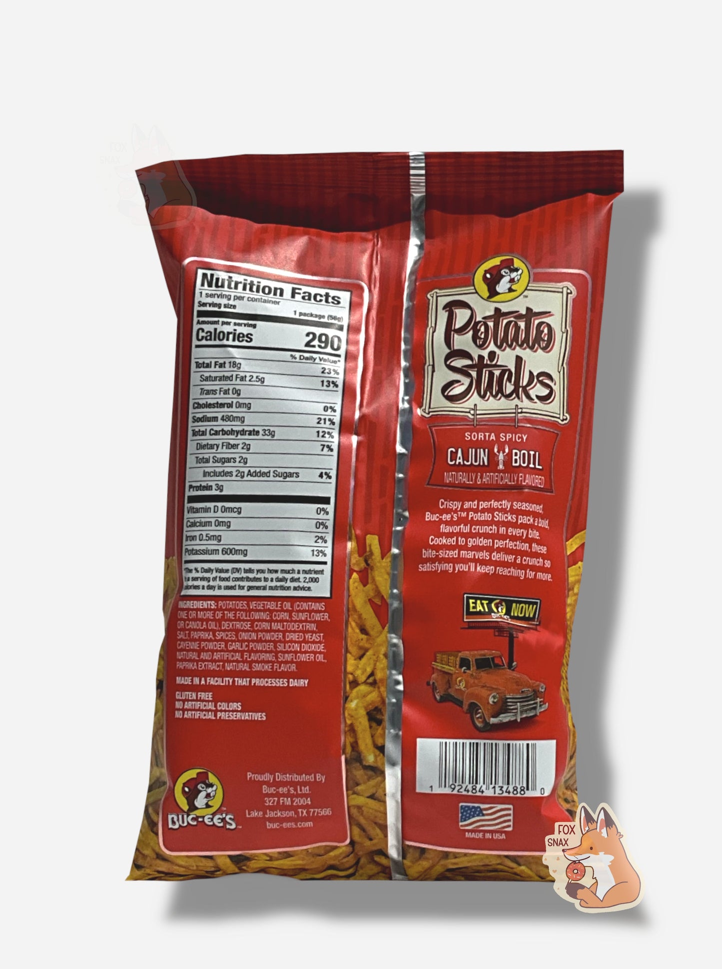 Buc-ee's Crunchy Potato Sticks - Dill Pickle Flavor