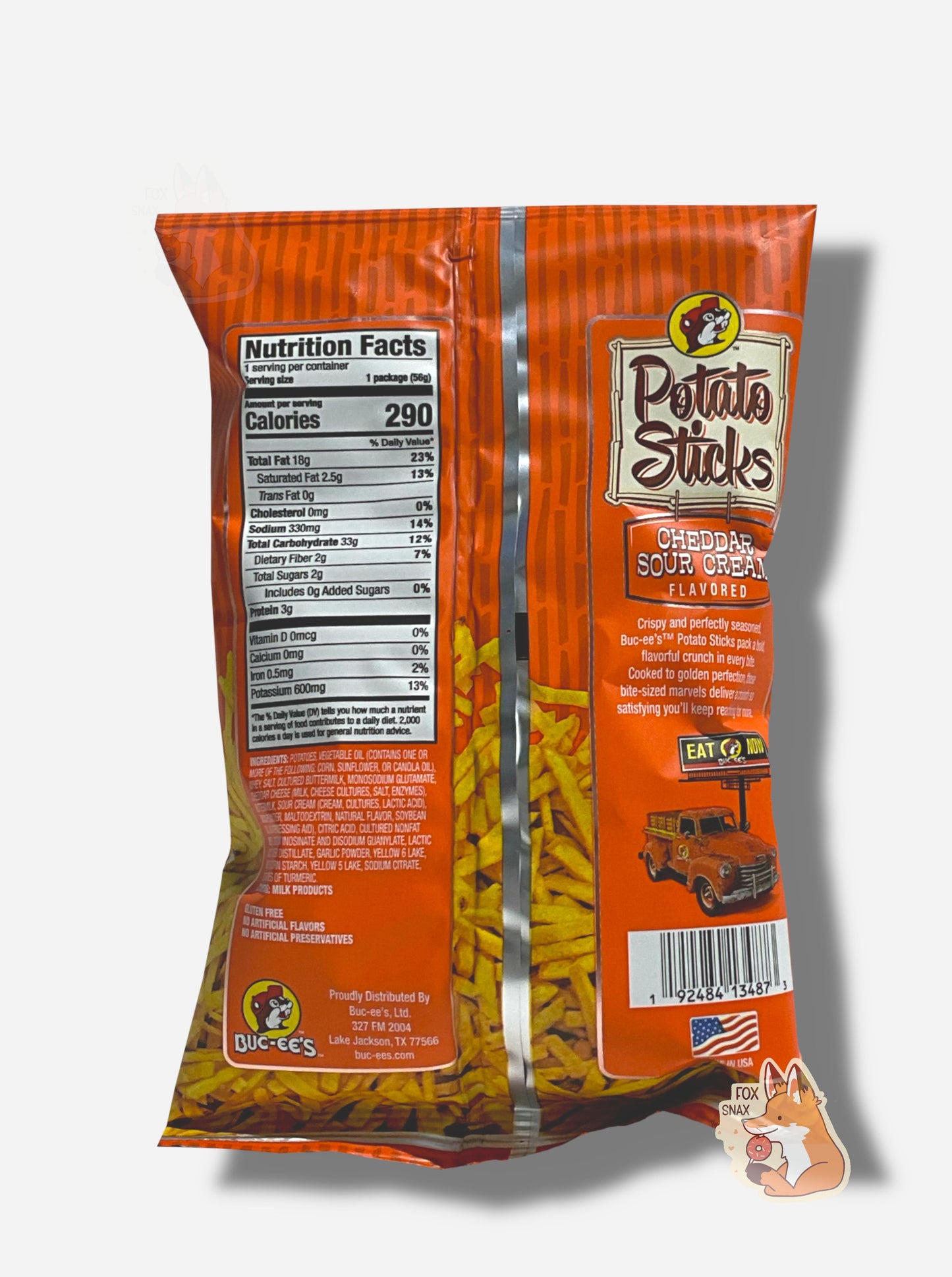 Buc-ee's Crunchy Potato Sticks - Dill Pickle Flavor