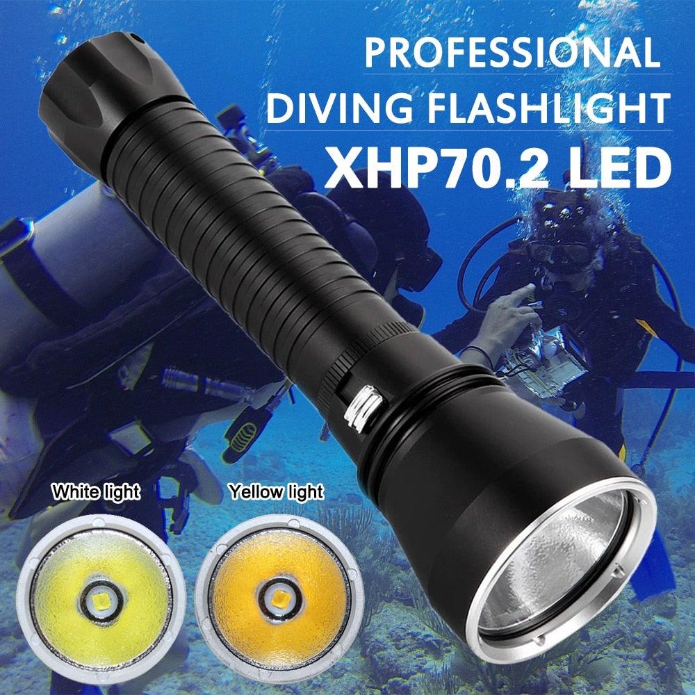 Lampe de plongée LED rechargeable premium pour exploration sous-marine