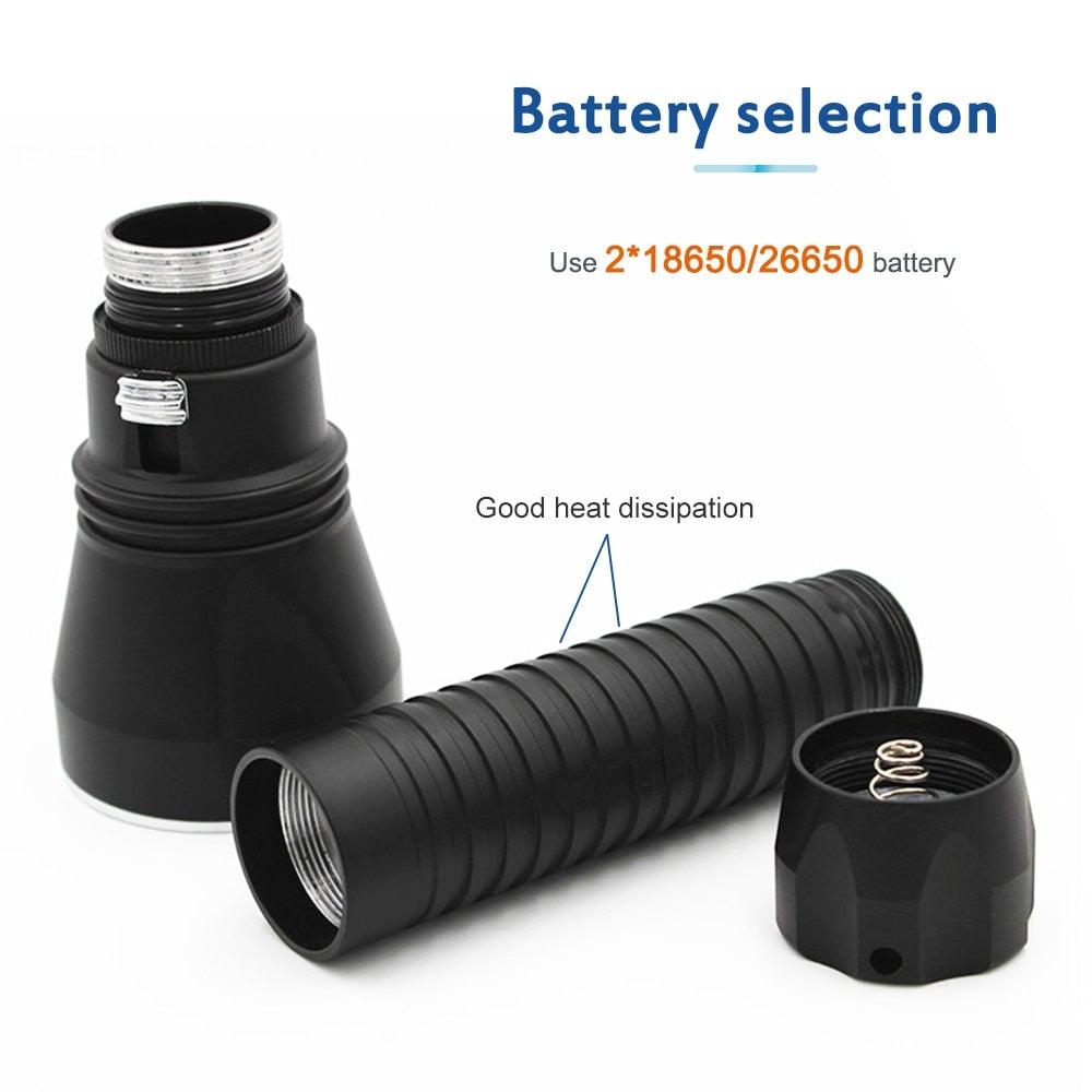 Lampe de plongée LED rechargeable premium pour exploration sous-marine