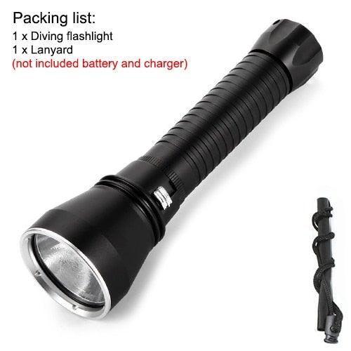 Lampe de plongée LED rechargeable premium pour exploration sous-marine