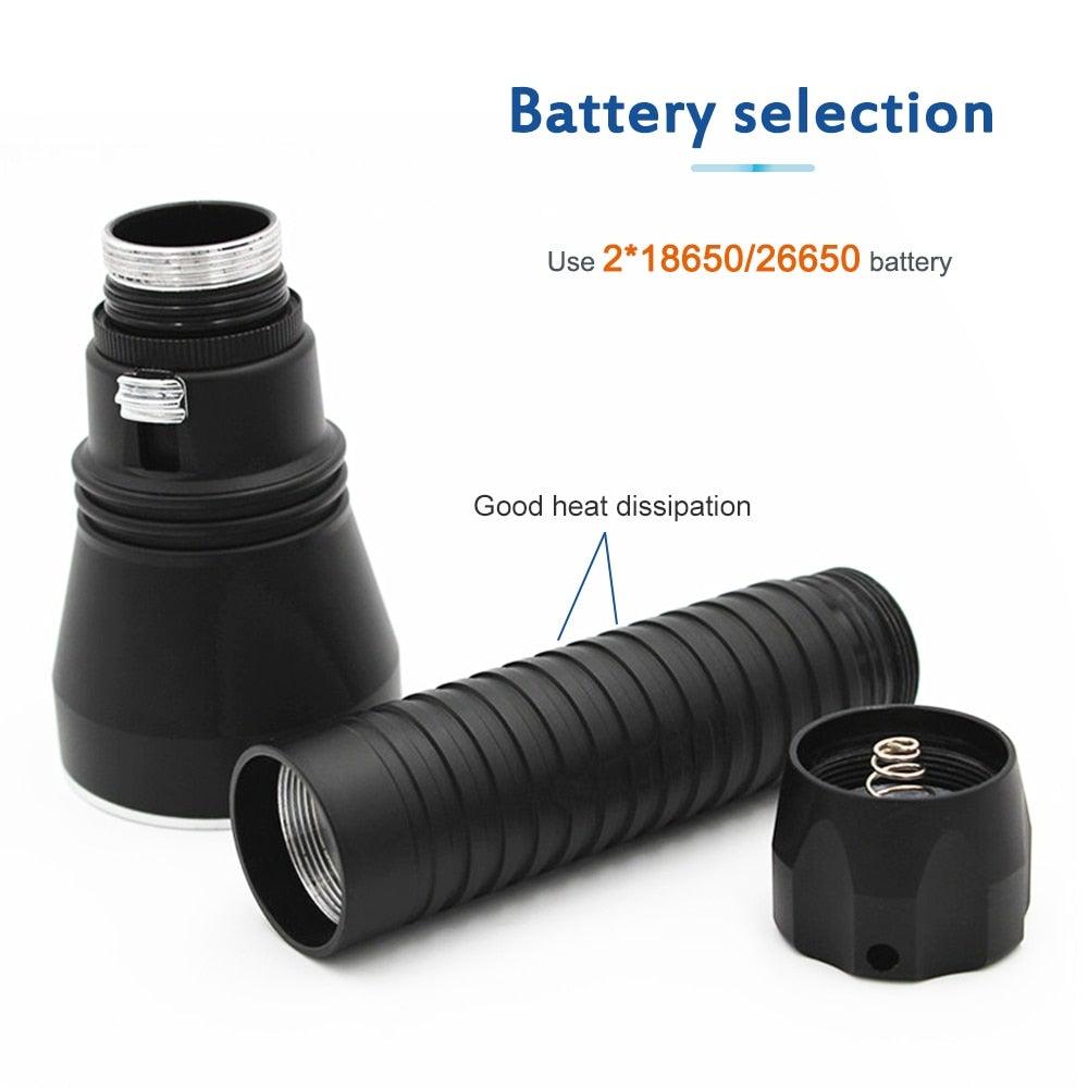 Lampe de plongée LED rechargeable premium pour exploration sous-marine