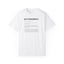 T-shirt unisexe teint en pièce - Définition de la phase pré-ictale