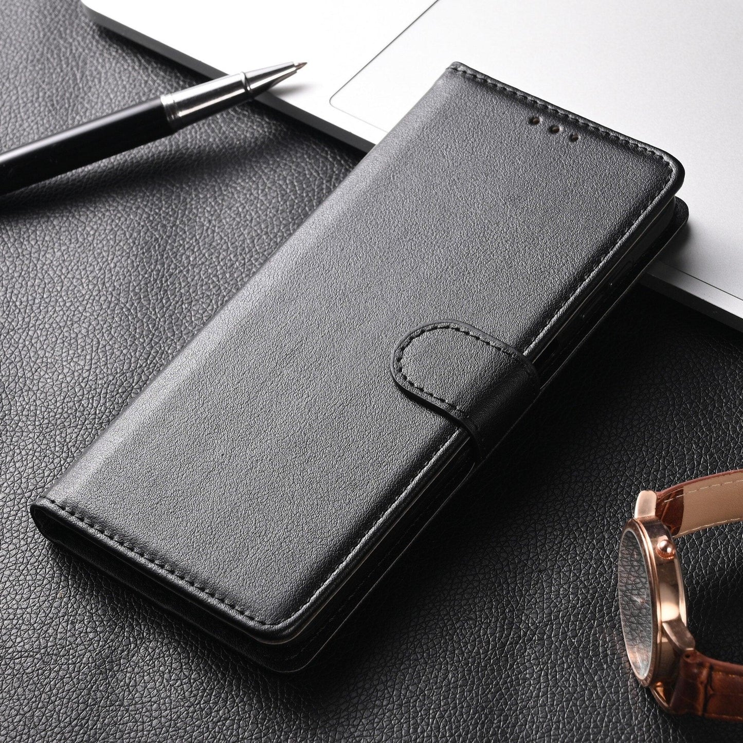 Premium Leather Flip Wallet Case for Xiaomi Redmi Note Series