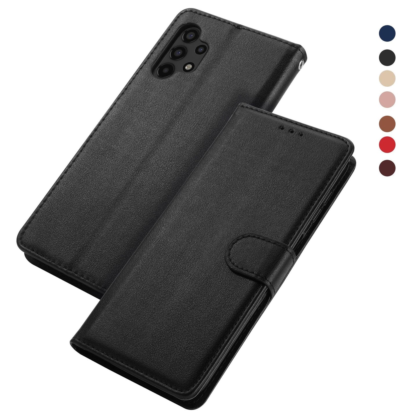 Premium Leather Flip Wallet Case for Xiaomi Redmi Note Series