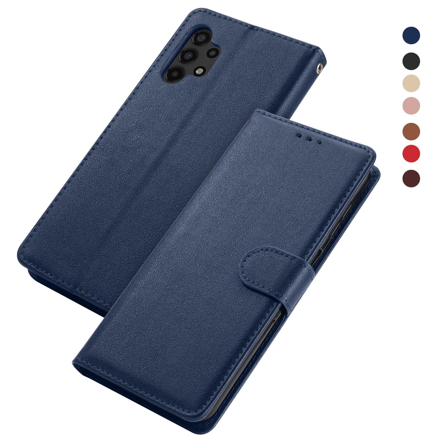 Premium Leather Flip Wallet Case for Xiaomi Redmi Note Series