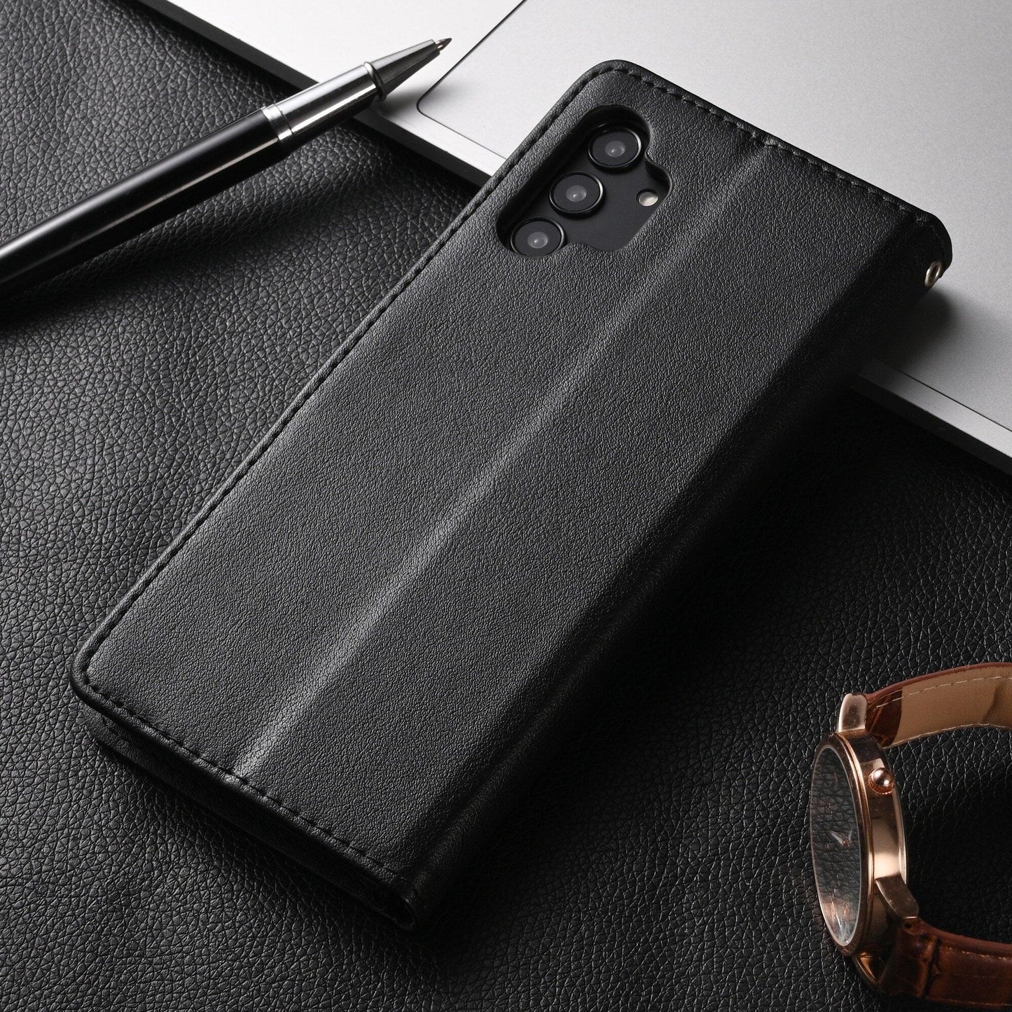 Premium Leather Flip Wallet Case for Xiaomi Redmi Note Series