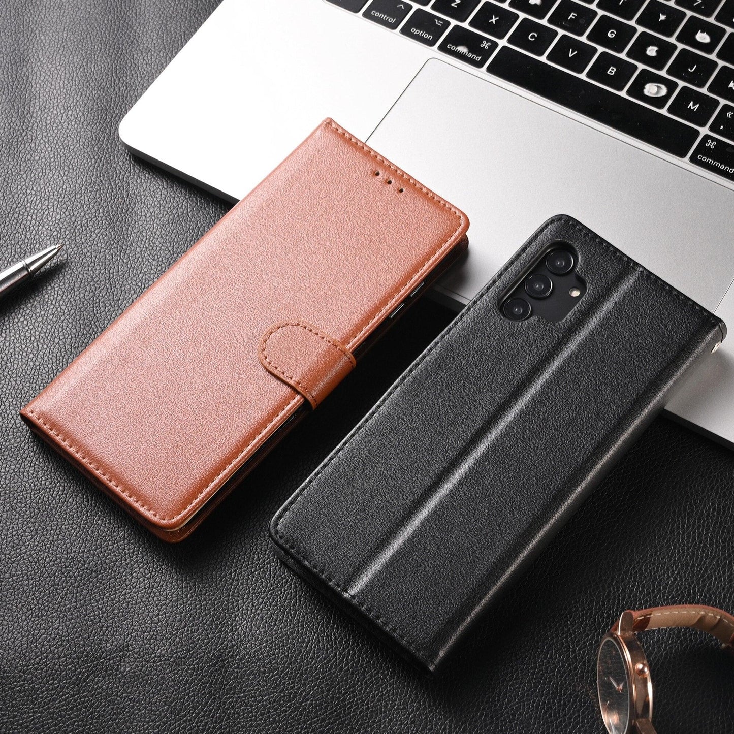Premium Leather Flip Wallet Case for Xiaomi Redmi Note Series