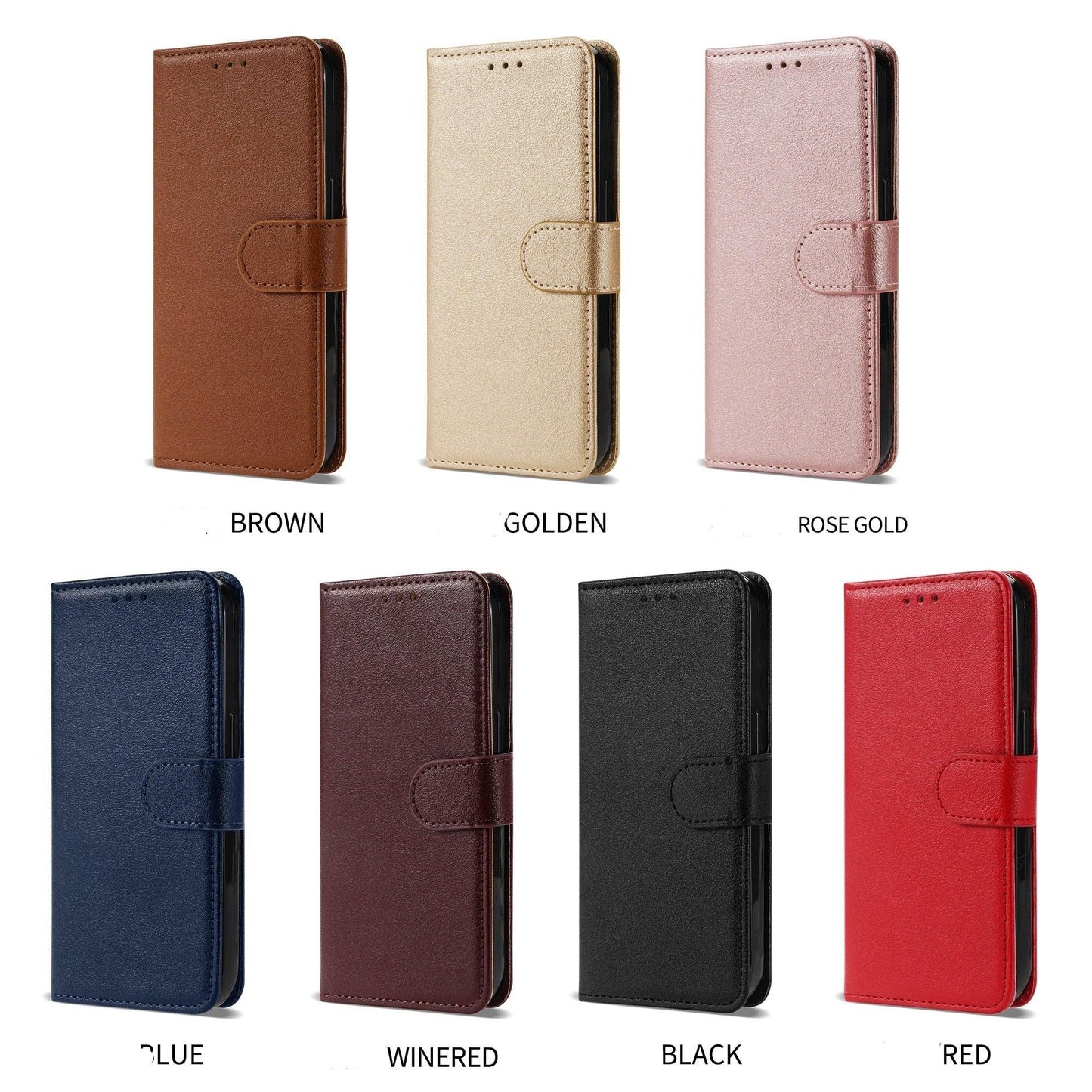 Premium Leather Flip Wallet Case for Xiaomi Redmi Note Series