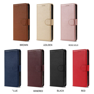 Premium Leather Flip Wallet Case for Xiaomi Redmi Note Series