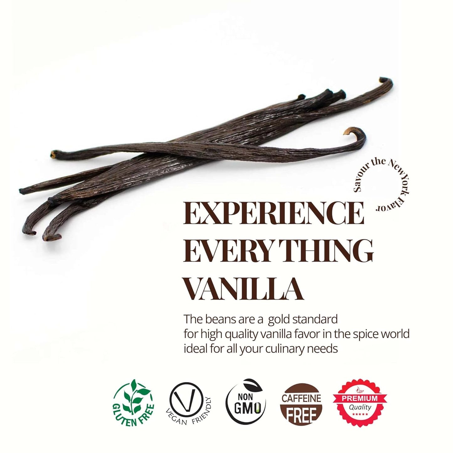 Premium Grade A Bulk Gourmet Vanilla Beans - 12 lb
