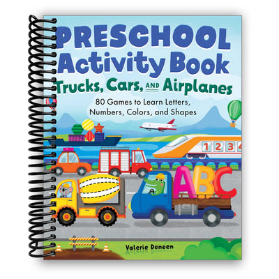 Exciting Preschool Activity Book: Trucks, Cars & Airplanes - 80 Engaging Games for Learning - Korvel