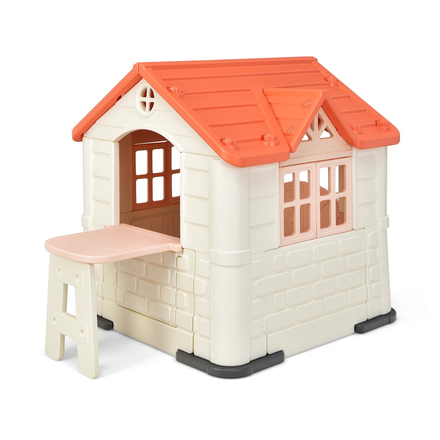 Casa de Juguete Gbruno para Niños - Set de 7 Piezas en Rosa