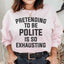 Sweatshirt Prétendre Être Poli