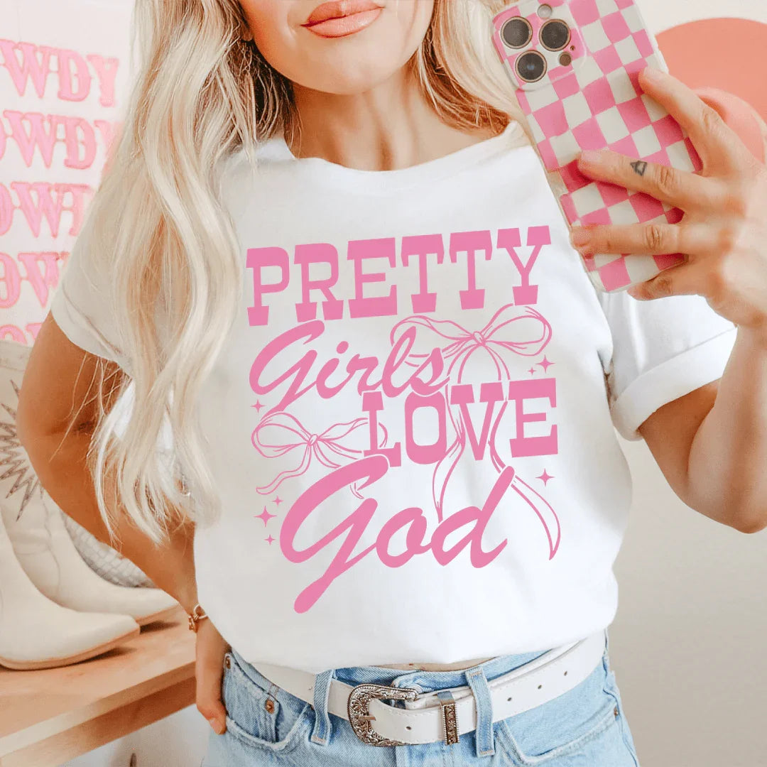 Les jolies filles aiment Dieu T-shirt