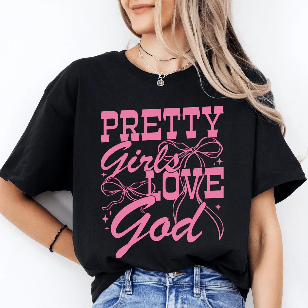 Les jolies filles aiment Dieu T-shirt