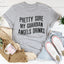 Camiseta "Bastante seguro de que mis ángeles de la guarda beben"