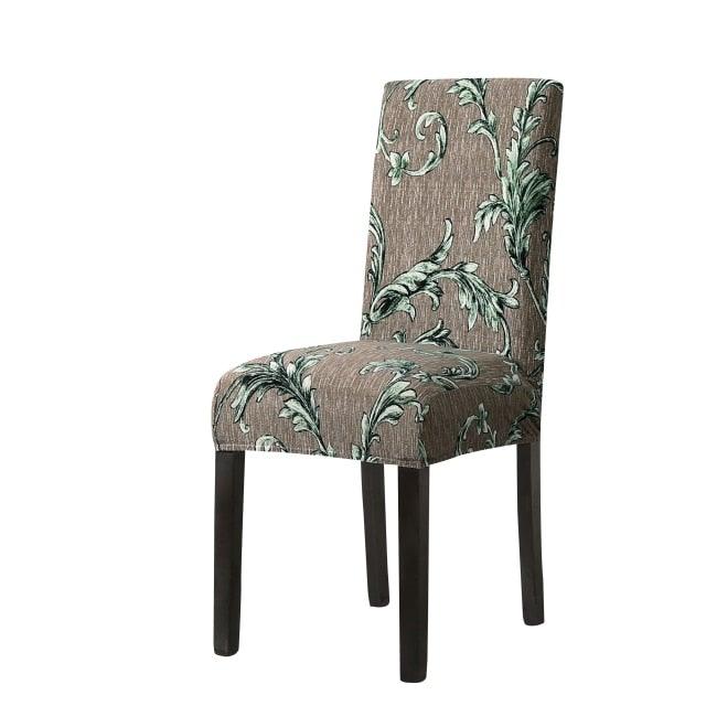 Funda de Silla de Comedor Impresa Elegante - Estirable y Estilosa