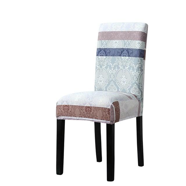 Funda de Silla de Comedor Impresa Elegante - Estirable y Estilosa