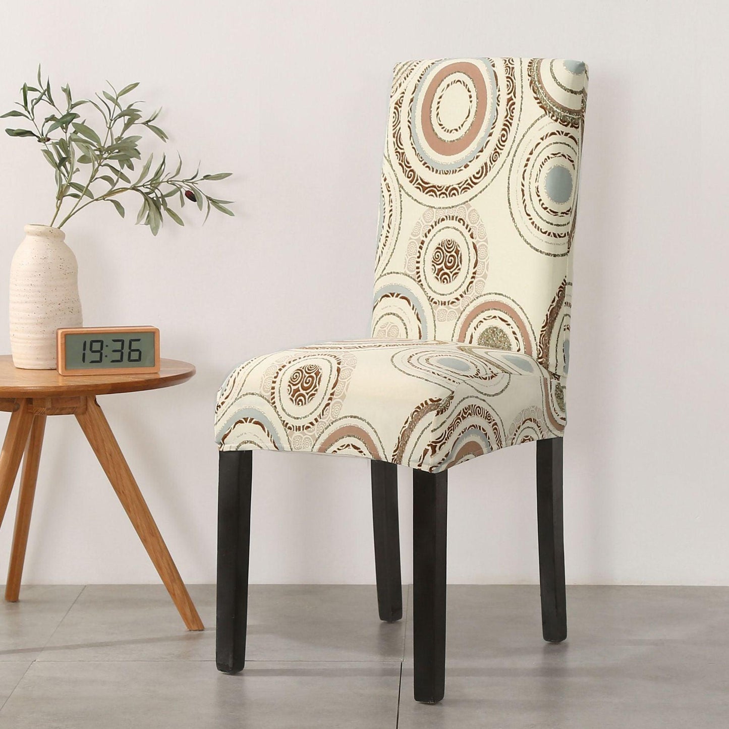 Funda de Silla de Comedor Impresa Elegante - Estirable y Estilosa